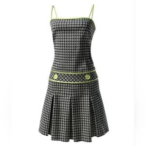 A.B.S. Allen Schwartz Retro Geometric Print Dress Size 6